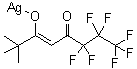 结构式 CAS# 76121-99-8, (6,6,7,7,8,8,8-七氟-2,2-二甲基-3,5-辛烷二酮)银