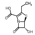 CAS#: 761353-12-2， (5S,6R)-3-Ethyl-6-hydroxy-7-oxo-4-thia-1-azabicyclo[3.2.0]hept-2-ene-2-carboxylic acid