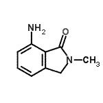 structure of CAS# 761440-06-6, 7-Amino-2-methyl-1-isoindolinone;7-Amino-2-methylisoindolin-1-one