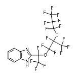 CAS#: 76145-90-9， 2-{1,2,2,2-Tetrafluoro-1-[1,1,2,3,3,3-hexafluoro-2-(heptafluoropropoxy)propoxy]ethyl}-1H-benzimidazole