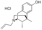 结构式 CAS# 7619-35-4, (+/-)-N-烯丙基去甲美他唑新