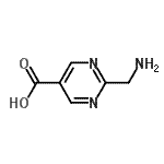 CAS#: 76196-78-6， 2-(Aminomethyl)-5-pyrimidinecarboxylic acid