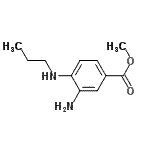 structure of CAS# 762295-22-7, Methyl 3-amino-4-(propylamino)benzoate;methyl 3-amino-4-(propylamino)benzoate