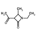 CAS#: 76269-84-6， 3-Acetyl-1-ethyl-4-methyl-2-azetidinone