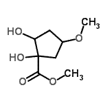 CAS#: 76325-19-4， Methyl 1,2-dihydroxy-4-methoxycyclopentanecarboxylate