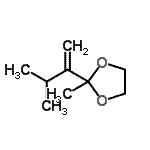 CAS#: 7634-83-5， 2-Methyl-2-(3-methyl-1-buten-2-yl)-1,3-dioxolane