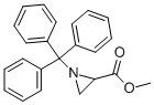 structure of CAS# 76357-18-1, Methyl 1-(Triphenylmethyl)-2-Aziridinecarboxylate