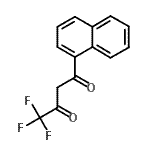 结构式 CAS# 7639-68-1, 4,4,4-三氟-1-(1-萘基)-1,3-丁烷二酮