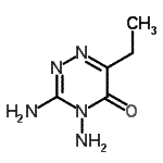 CAS 登录号：763908-37-8， 3,4-二氨基-6-乙基-1,2,4-三嗪-5(4H)-酮