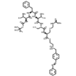 CAS#: 76408-66-7， 2-{[4-(Phenyldiazenyl)benzyl]sulfonyl}ethyl N-{[(2-methyl-2-propanyl)oxy]carbonyl}-L-threonyl-L-phenylalanyl-L-threonyl-L-seryl-S-(acetamidomethyl)-L-cysteinate