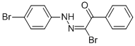 structure of CAS# 76458-91-8, 2-Bromo-2-[2-(4-Bromophenyl)Hydrazono]-1-Phenylethanone;2-Bromo-2-[2-(4-Bromophenyl)Hydrazono]-1-Phenylethanone;2-Bromo-2-[2-(4-Bromophenyl)Hydrazono]-1-