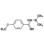 CAS#: 764583-93-9， 4-Methoxy-N',N'-dimethylbenzenecarboximidohydrazide