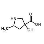 CAS#: 764596-87-4， 3-Hydroxy-5-methyl-3-pyrrolidinecarboxylic acid