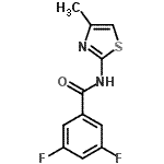 CAS#: 764692-53-7， 3,5-Difluoro-N-(4-methyl-1,3-thiazol-2-yl)benzamide