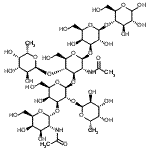 CAS#: 76472-96-3， 2-Acetamido-2-deoxy-alpha-D-galactopyranosyl-(1->3)-[6-deoxy-alpha-L-galactopyranosyl-(1->2)]-beta-D-galactopyranosyl-(1->3)-[6-deoxy-alpha-L-galactopyranosyl-(1->4)]-2-acetamido-2-deoxy-beta-D-glucopyranosyl-(1->3)-beta-D-galactopyranosyl-(1->4)-D-glucopyranose