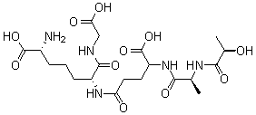 CAS#: 76490-22-7， N-[(2R)-2-Hydroxy-1-oxopropyl]-L-alanyl-D-g-glutamyl-(6R)-6-carboxy-L-lysyl-Glycine