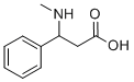structure of CAS# 76497-43-3, 3-Methylamino-3-Phenyl-Propionic Acid;3-(Methylamino)-3-Phenylpropanoic Acid(SALTDATA: FREE);3-(METHYLAMINO)-3-PHENYLPROPANOIC ACID;3-METHYLAMINO-3-PHENYL-PROPIONIC ACID