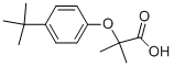structure of CAS# 76674-58-3, 2-[4-(Tert-Butyl)Phenoxy]-2-Methylpropanoic Acid;2-(4-Tert-Butylphenoxy)-2-Methylpropanoic Acid(SALTDATA: FREE);2-[4-(TERT-BUTYL)PHENOXY]-2-METHYLPROPANOIC ACID;2-(4-TERT-BUTYL-PHENOXY)-2-METHYL-PROPIONIC ACID