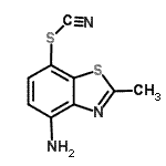 CAS#: 7668-34-0， 4-Amino-2-methyl-1,3-benzothiazol-7-yl thiocyanate