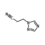 structure of CAS# 76686-83-4, 3-(1H-1,2,4-Triazol-1-yl)propanenitrile;1H-1,2,4-Triazole-1-propanenitrile;1H-1,2,4-Triazole-1-propanenitrile(9CI);3-(1H-1,2,4-triazol-1-yl)propanenitrile