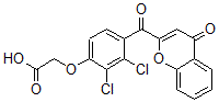 CAS#: 76733-03-4， 2-[2,3-Dichloro-4-(4-oxochromene-2-carbonyl)phenoxy]acetic acid
