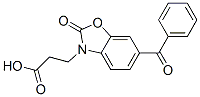 CAS 登录号:76752-01-7, 3-(6-苯甲酰基-2-氧代-苯并恶唑-3-基)丙酸