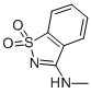 structure of CAS# 7677-47-6, N-Methyl-1,2-Benzisothiazol-3-Amine 1,1-Dioxide;(1,1-Diketo-1,2-Benzothiazol-3-Yl)-Methyl-Amine;Nsc331984;(1,1-Dioxo-1H-1Lambda*6*-Benzo[D]Isothiazol-3-Yl)-Methyl-Amine