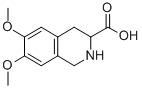structure of CAS# 76824-86-7, 6,7-Dimethoxy-1,2,3,4-Tetrahydro-Isoquinoline-3-Carboxylic Acid;6,7-DIMETHOXY-1,2,3,4-TETRAHYDRO-ISOQUINOLINE-3-CARBOXYLIC ACID