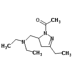CAS#: 768371-00-2， 1-{5-[(Diethylamino)methyl]-3-ethyl-4,5-dihydro-1H-pyrazol-1-yl}ethanone