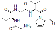 CAS#: 76911-61-0， (2S)-2-[(2-Aminoacetyl)Amino]-N-[2-[[(2S)-1-[(2S)-2-Formyl-2,5-Dihydropyrrol-1-Yl]-3-Methyl-1-Oxobutan-2-Yl]Amino]-2-Oxoethyl]-3-Methylbutanamide