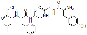 CAS#: 76960-27-5， (2S)-N-[2-[[2-[[(2S)-2-Amino-3-(4-Hydroxyphenyl)Propanoyl]Amino]Acetyl]Amino]Acetyl]-2-[(1-Chloro-5-Methyl-2-Oxohexan-3-Yl)Amino]-3-Phenylpropanamide