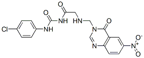 CAS#: 76979-57-2， N-[(4-Chlorophenyl)Carbamoyl]-2-[(6-Nitro-4-Oxoquinazolin-3-Yl)Methylamino]Acetamide