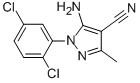 structure of CAS# 76982-29-1, 5-Amino-1-(2,5-Dichlorophenyl)-3-Methyl-1H-Pyrazole-4-Carbonitrile;5-Amino-1-(2,5-Dichlorophenyl)-3-Methyl-1H-Pyrazole-4-Carbonitrile;5-Amino-4-Cyano-1-(2,5-Dichlorophenyl)-3-Methylpyrazole