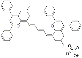 CAS#: 77016-95-6， (8E)-6-Methyl-8-[(2E,4E)-5-(6-Methyl-2,4-Diphenyl-6,7-Dihydro-5H-Chromen-8-Yl)Penta-2,4-Dienylidene]-2,4-Diphenyl-6,7-Dihydro-5H-Chromen-1-Ium Perchlorate