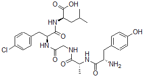 CAS#: 77062-77-2， (2R)-2-[[(2S)-2-[[2-[[(2R)-2-[[(2S)-2-Amino-3-(4-Hydroxyphenyl)Propanoyl]Amino]Propanoyl]Amino]Acetyl]Amino]-3-(4-Chlorophenyl)Propanoyl]Amino]-4-Methylpentanoic Acid
