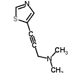 CAS#: 770677-12-8， N,N-dimethyl-3-thiazol-5-yl-prop-2-yn-1-amine