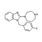 CAS#: 770690-79-4， 2-(1,4-diazepan-1-yl)-1-[(4-fluorophenyl)methyl]benzimidazole