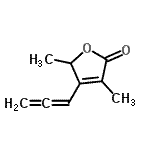 CAS#: 77087-30-0， 3,5-Dimethyl-4-propadienyl-2(5H)-furanone
