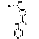 CAS#: 771471-80-8， 5-(1-Aminoethyl)-N-(4-pyridinyl)-2-thiophenecarboxamide
