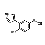 CAS#: 771482-47-4， 4-Methoxy-2-(1H-pyrazol-3-yl)phenol