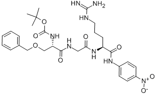 CAS#: 77220-80-5， N-Boc-O-Benzyl-Ser-Gly-Arg p-Nitroanilide