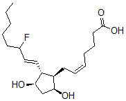 CAS#: 77220-88-3， (Z)-7-[(1R,2R,3R,5S)-2-[(E)-3-Fluorooct-1-Enyl]-3,5-Dihydroxycyclopentyl]Hept-5-Enoic Acid