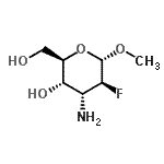CAS#: 772298-20-1， Methyl 3-amino-2,3-dideoxy-2-fluoro-alpha-D-altropyranoside