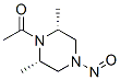 CAS#: 77267-13-1， cis-1-Acetyl-2,6-Dimethyl-4-Nitroso-Piperazine