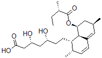 CAS#: 77285-87-1， (3R,5R)-7-[(1S,2S,6R,8S,8aR)-2,6-Dimethyl-8-[(2S)-2-Methylbutanoyl]Oxy-1,2,6,7,8,8a-Hexahydronaphthalen-1-Yl]-3,5-Dihydroxyheptanoic Acid