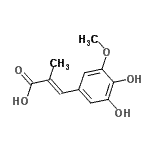 CAS#: 773112-85-9， (E)-3-(3,4-dihydroxy-5-methoxy-phenyl)-2-methyl-prop-2-enoic acid