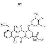 CAS#: 77331-69-2， 11-Amino-3-glycoloyl-3,6-dihydroxy-10-methoxy-5,12-dioxo-1,2,3,4,5,12-hexahydro-1-tetracenyl 3-amino-2,3,6-trideoxyhexopyranoside hydrochloride (1:1)