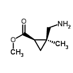 CAS#: 773816-23-2， Methyl (1R,2S)-2-(aminomethyl)-2-methylcyclopropanecarboxylate