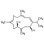 CAS#: 77393-99-8， (1R,4S,5Z,7E)-5-Isopropyl-8,12-dimethyl-2-methylene-5,7,11-cyclotetradecatriene-1,4-diol