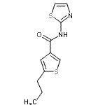 CAS#: 774589-95-6， 5-Propyl-N-(1,3-thiazol-2-yl)-3-thiophenecarboxamide
